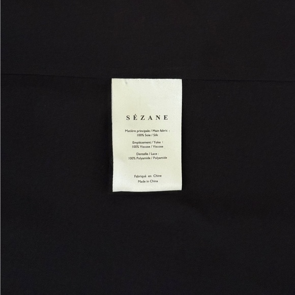 NWOT Sezane Midi Silk Long-Sleeve Tulipe Wrap Dress - Picture 6 of 6